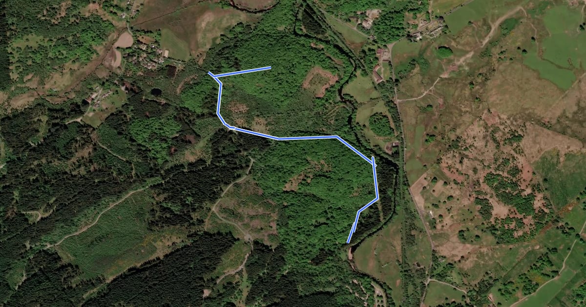 Маршрут Doon Hill Trail на спутниковом снимке
