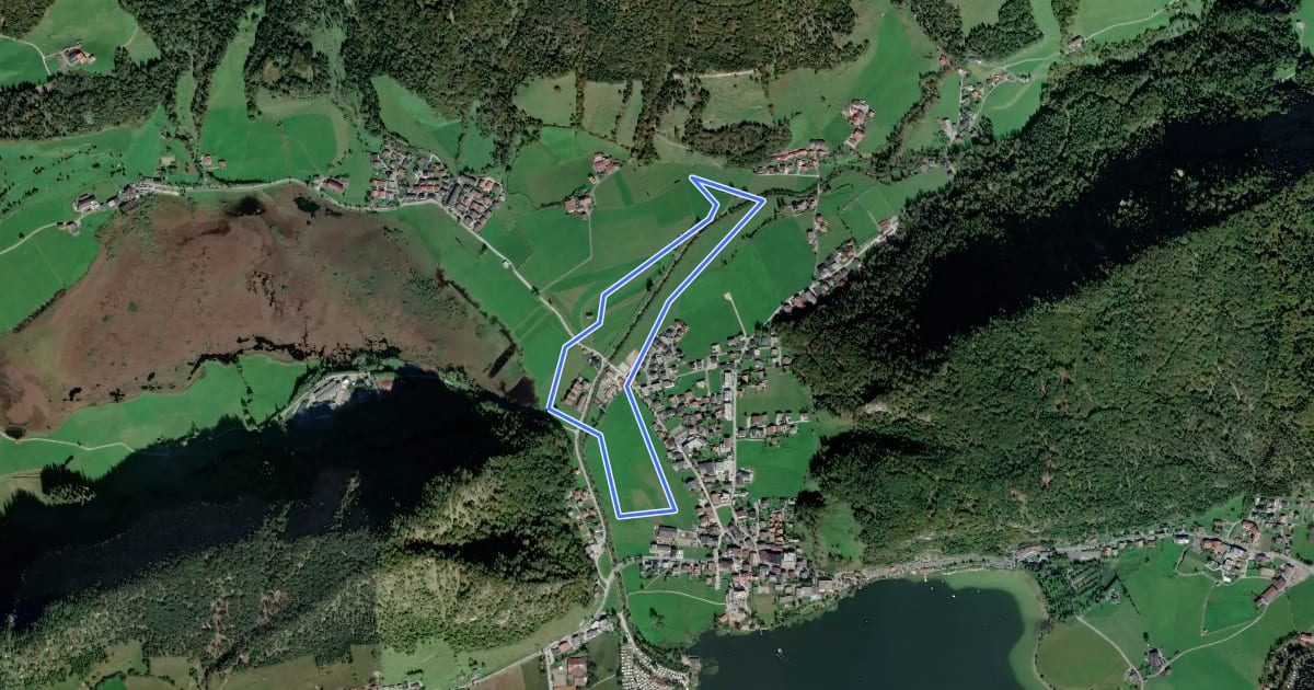 Маршрут Dorfloipe Walchsee на спутниковом снимке