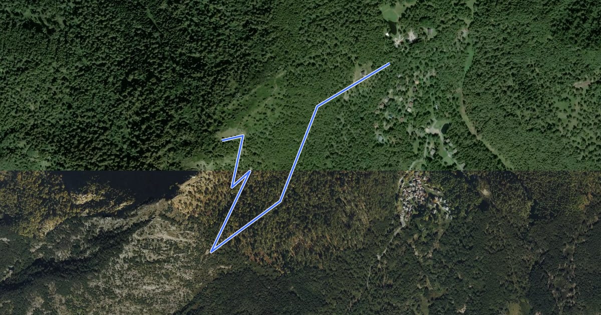Маршрут Dorsale Orobica Lecchese (deviazione per il Monte Legnoncino) на спутниковом снимке