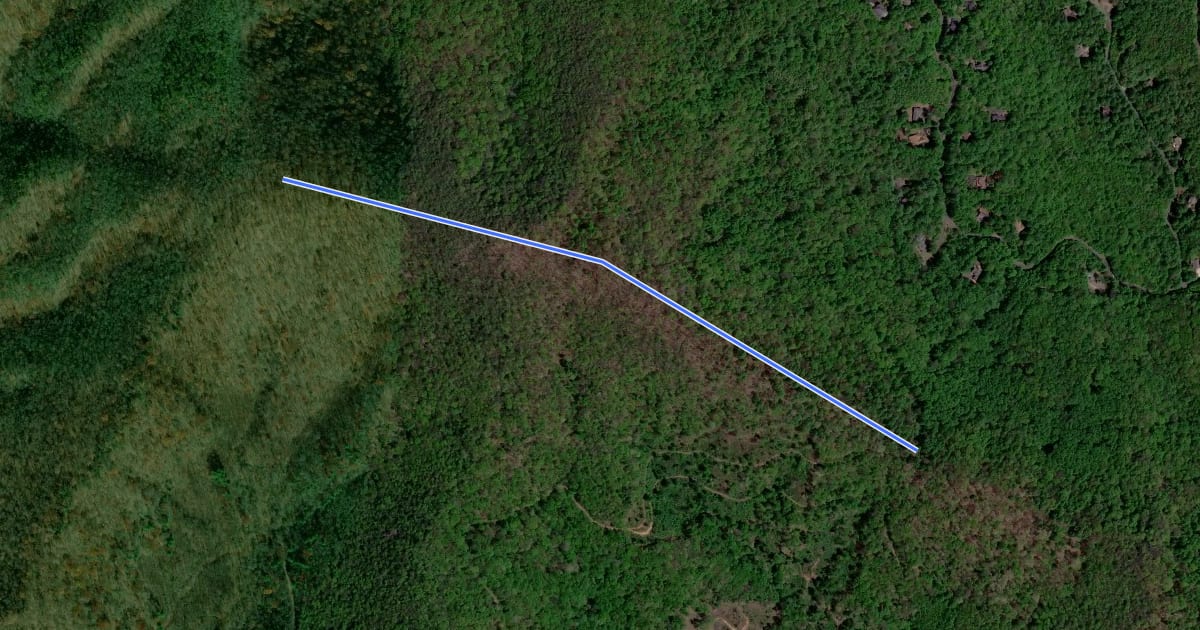 Маршрут Double Head Trail на спутниковом снимке
