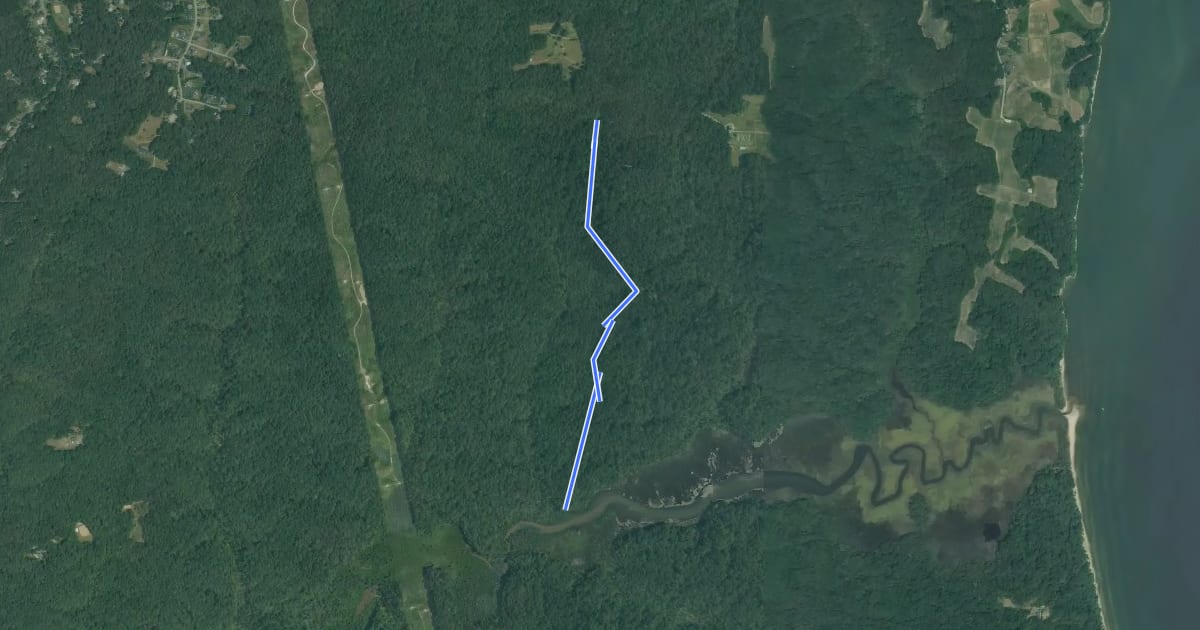 Маршрут Double Oak Road Trail на спутниковом снимке
