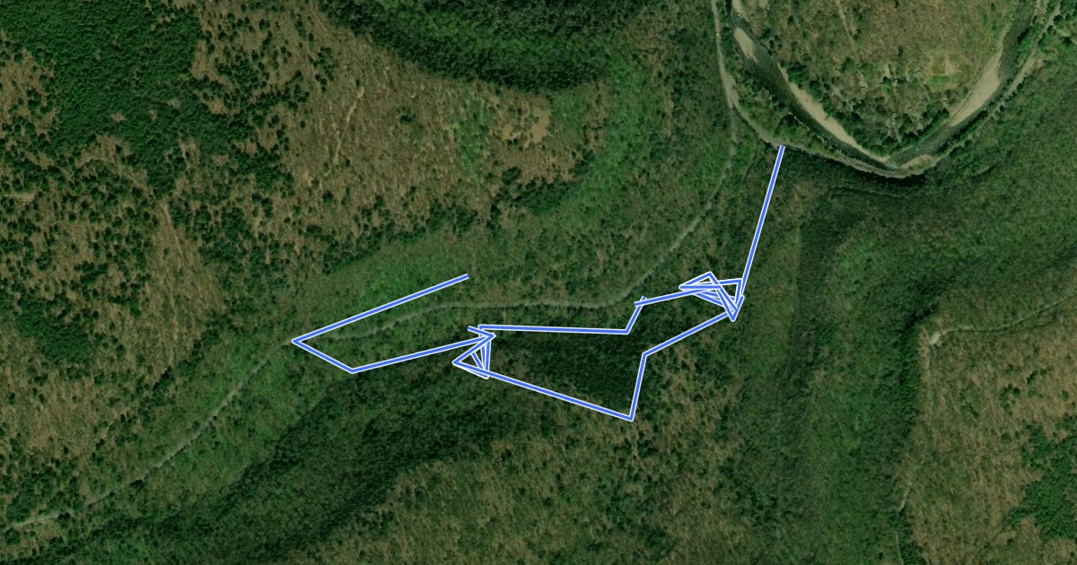 Маршрут Double Run Nature Trail на спутниковом снимке
