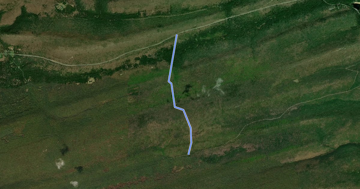 Маршрут Douty Mill Trail на спутниковом снимке