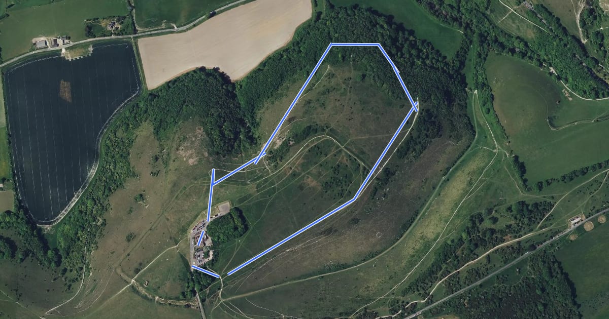 Маршрут Download Discovery walk, Sussex East на спутниковом снимке