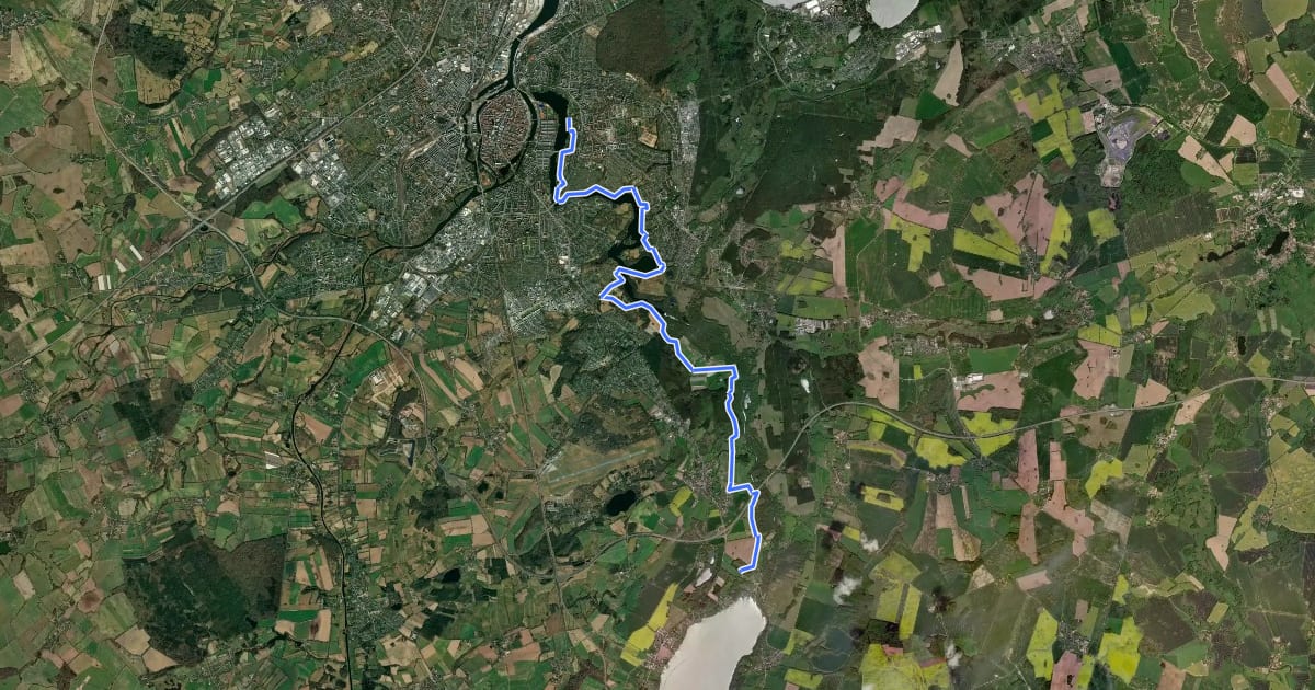 Маршрут Drägerweg на спутниковом снимке