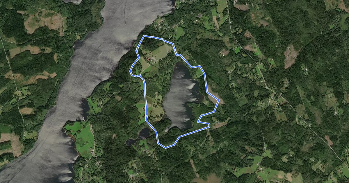 Маршрут Dräggsjön Runt 6,7 km на спутниковом снимке