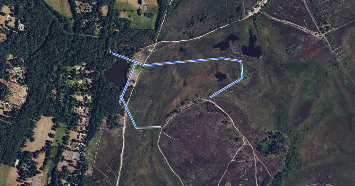 Маршрут Dragonfly Trail на спутниковом снимке