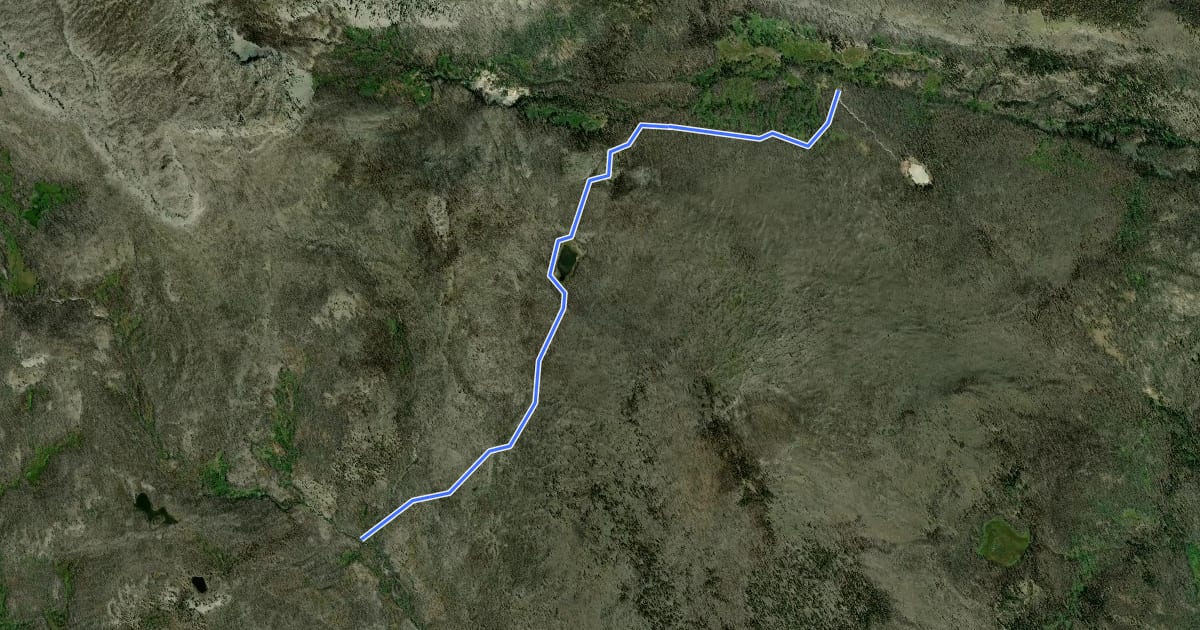 Маршрут Drake Lake Trail на спутниковом снимке