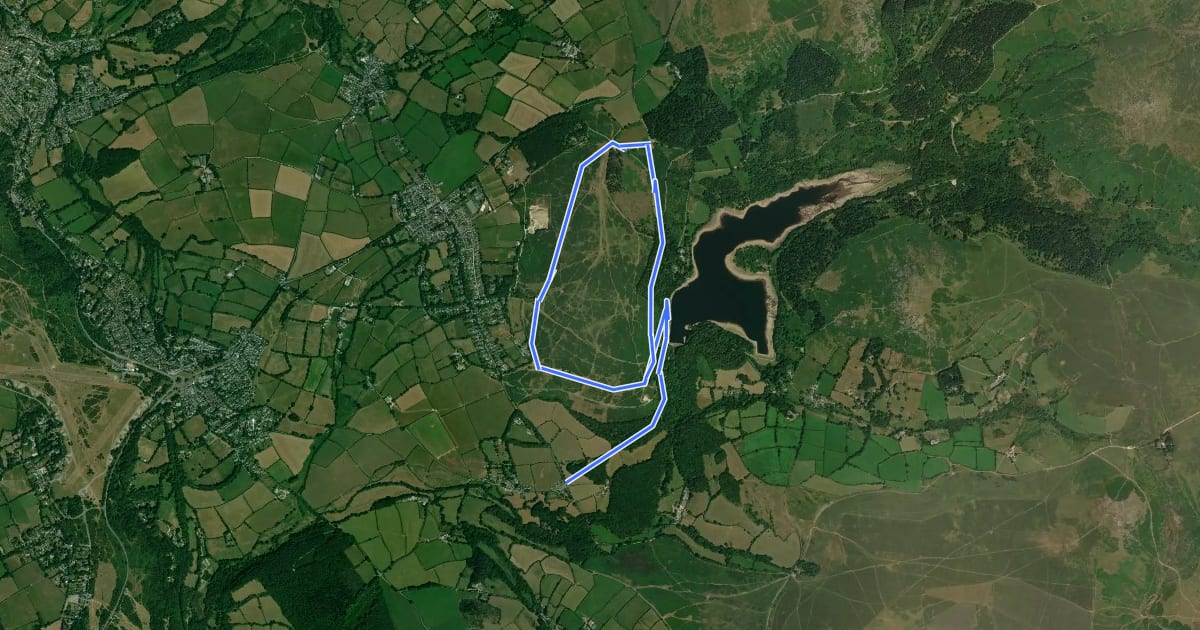 Маршрут Drakes Trail на спутниковом снимке