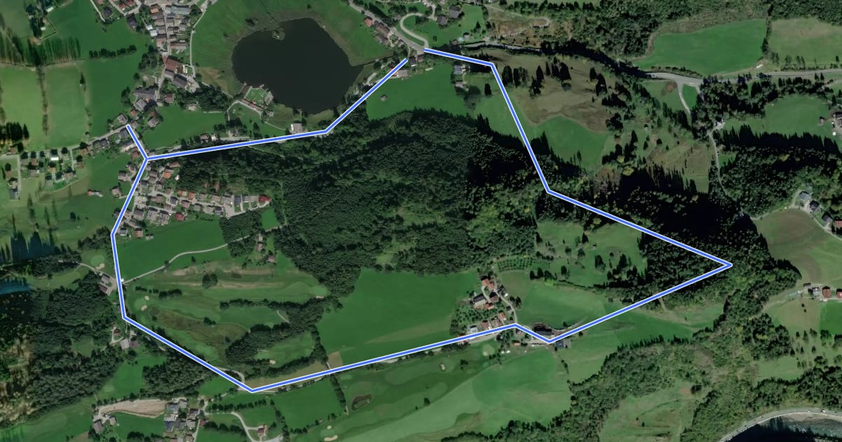 Маршрут Drei-Buchenrundweg на спутниковом снимке