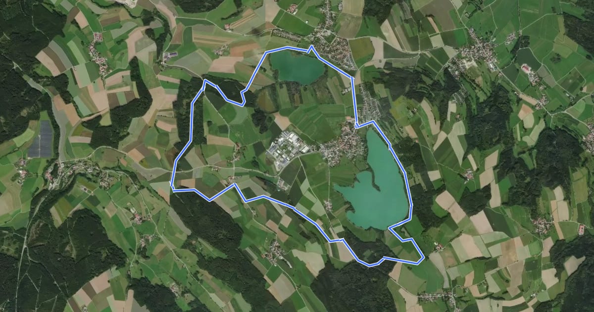 Маршрут Drei Seen Wanderung на спутниковом снимке