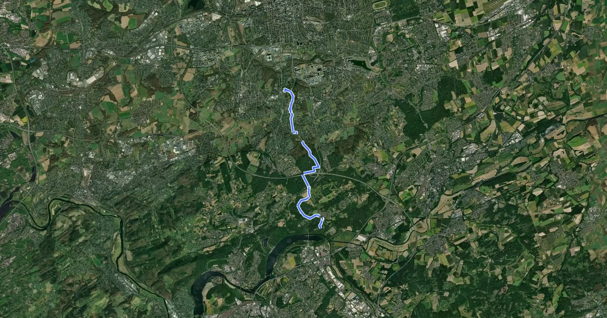 Маршрут Dreieck Dortmund Tierpark - Syburg на спутниковом снимке