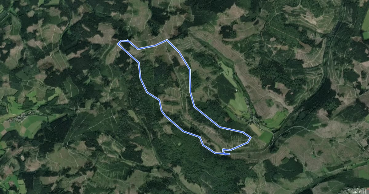 Маршрут Dreiherrenstein Loipe на спутниковом снимке