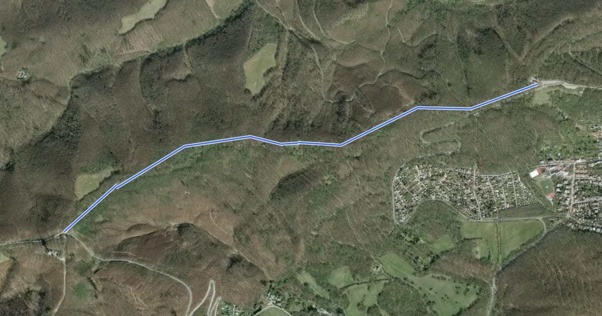 Маршрут Dreimarkstein/Häuserl am Roan - Rotes Kreuz/Exelberg на спутниковом снимке