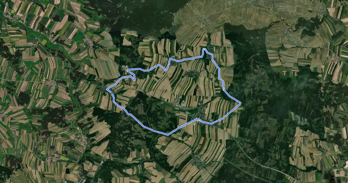 Маршрут Dreipfarren - Wanderweg 40 на спутниковом снимке