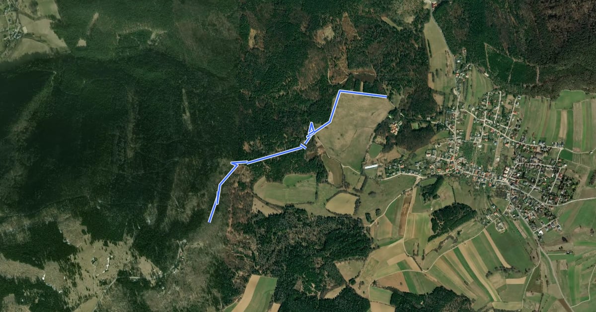 Маршрут Dreistetten - Einhornhöhle - Drobilsteig - Herrgottschnitzerhaus на спутниковом снимке