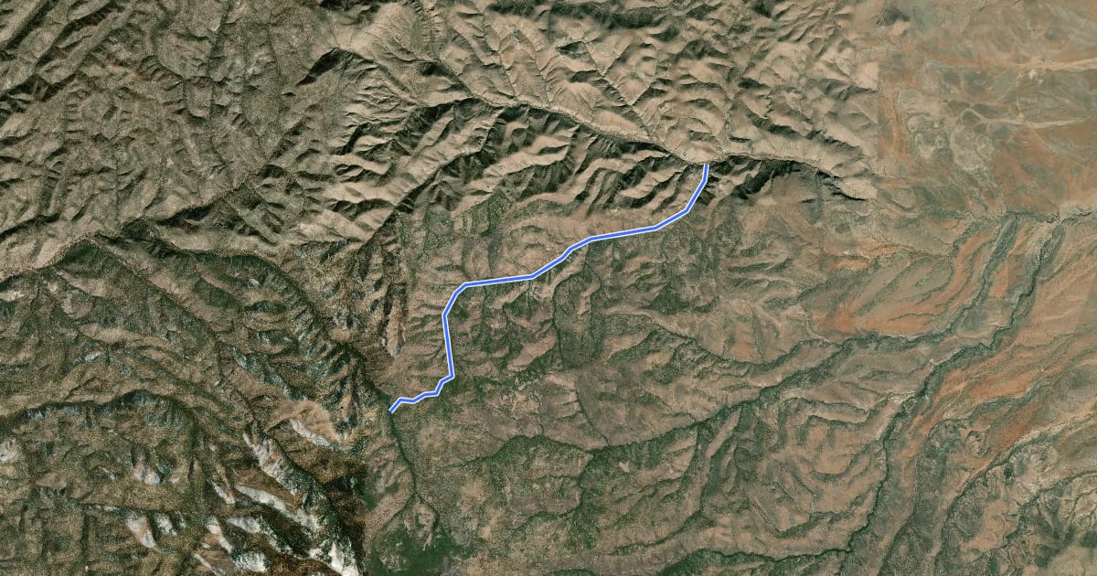 Маршрут Drift Fence Trail на спутниковом снимке