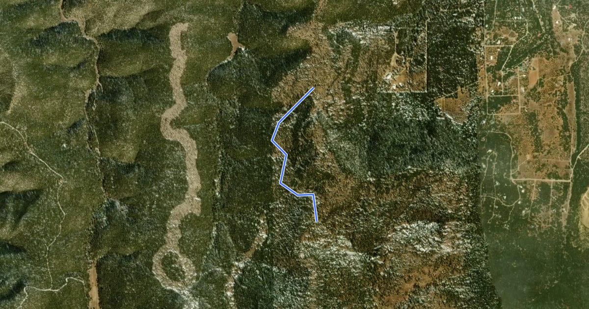 Маршрут Drop In Trail на спутниковом снимке