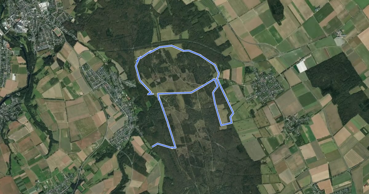 Маршрут Drover-Berg-Tunnelweg на спутниковом снимке