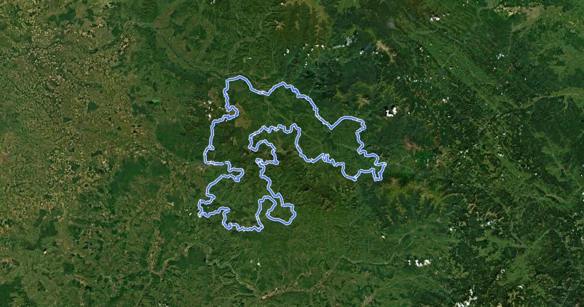Маршрут Drumul Maramureșului на спутниковом снимке