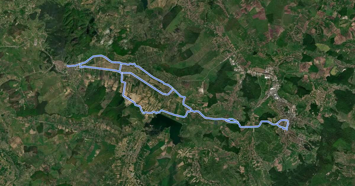 Маршрут Drumul Maria M01-43 (Șimleu Silvaniei - Zalău) на спутниковом снимке