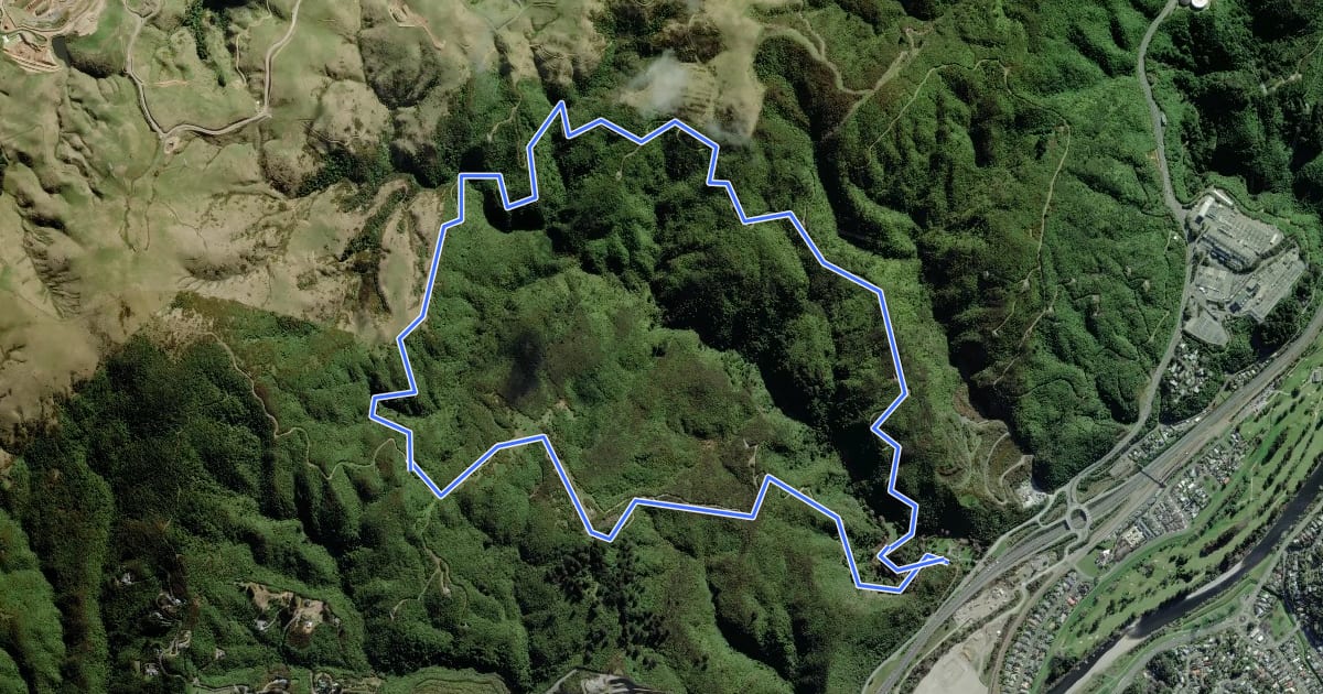 Маршрут Dry Creek Loop Track на спутниковом снимке