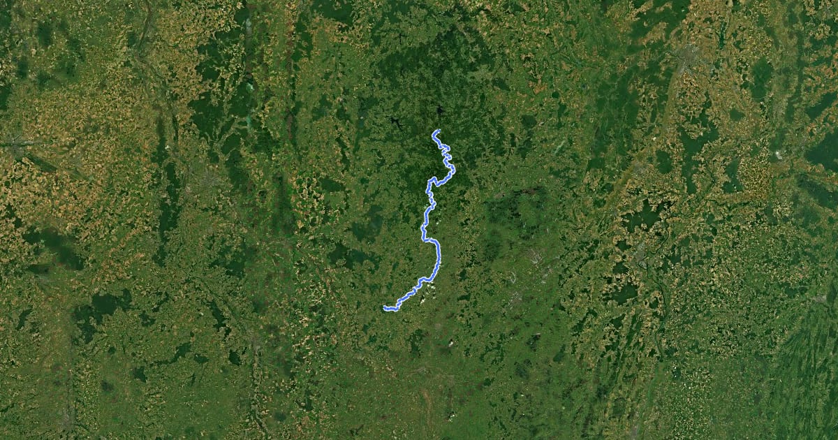 Маршрут Du Gâtinais au Morvan, La Chaise - Signal de Mont на спутниковом снимке