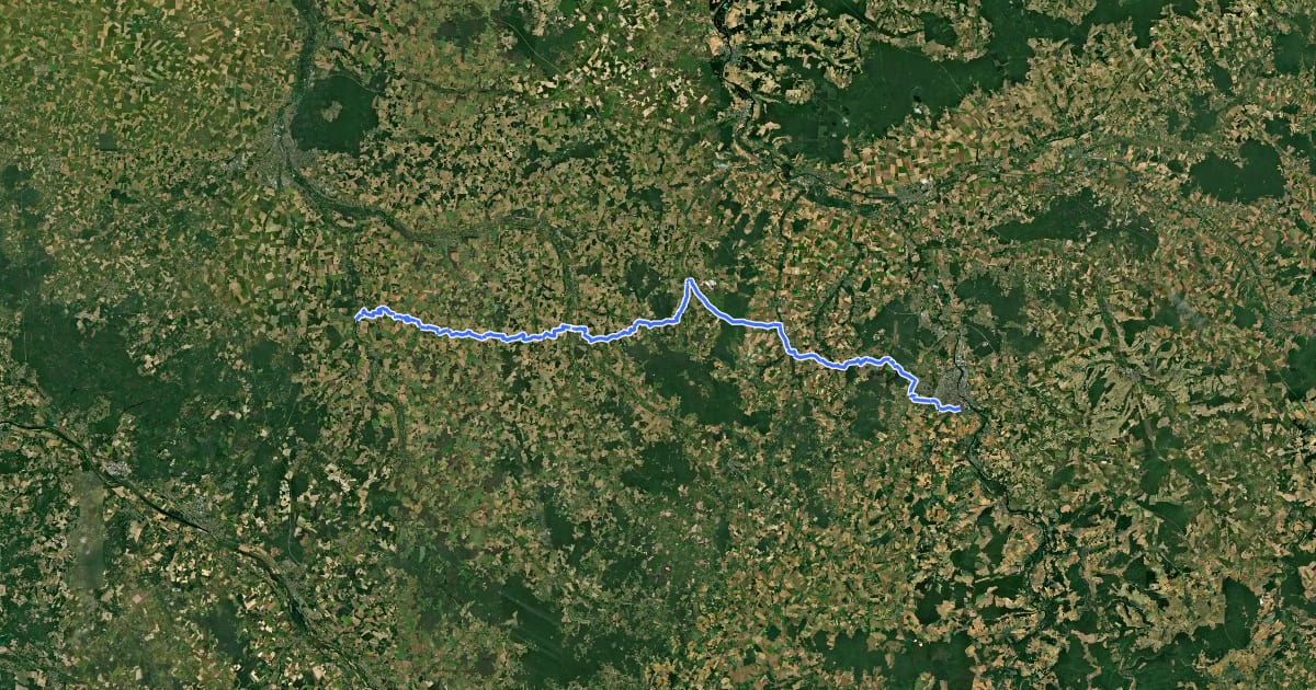 Маршрут Du Gâtinais au Morvan, Montbouy - Auxerre на спутниковом снимке