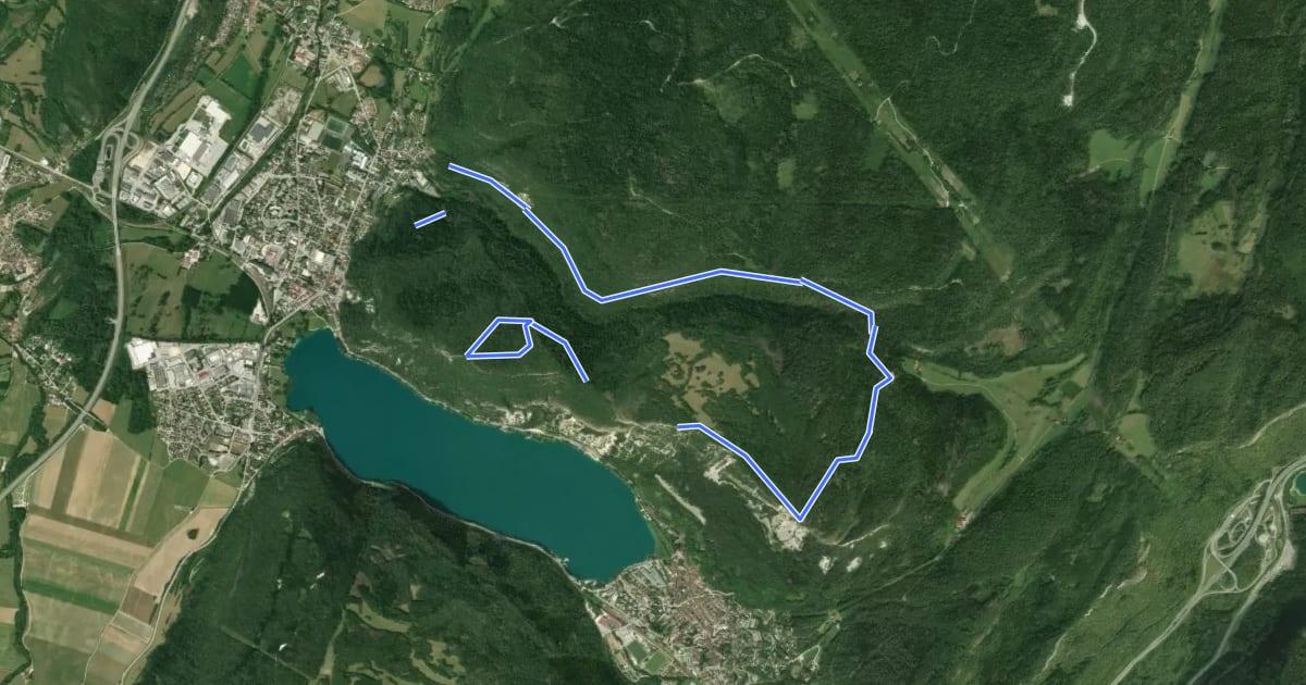 Маршрут Du Landeyron aux Fècles на спутниковом снимке