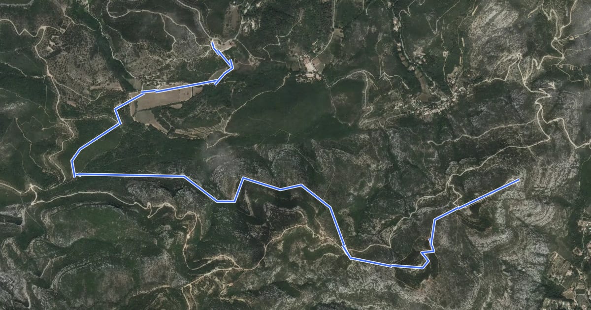 Маршрут Du Mont du Marseillais au poteau GB-71 на спутниковом снимке