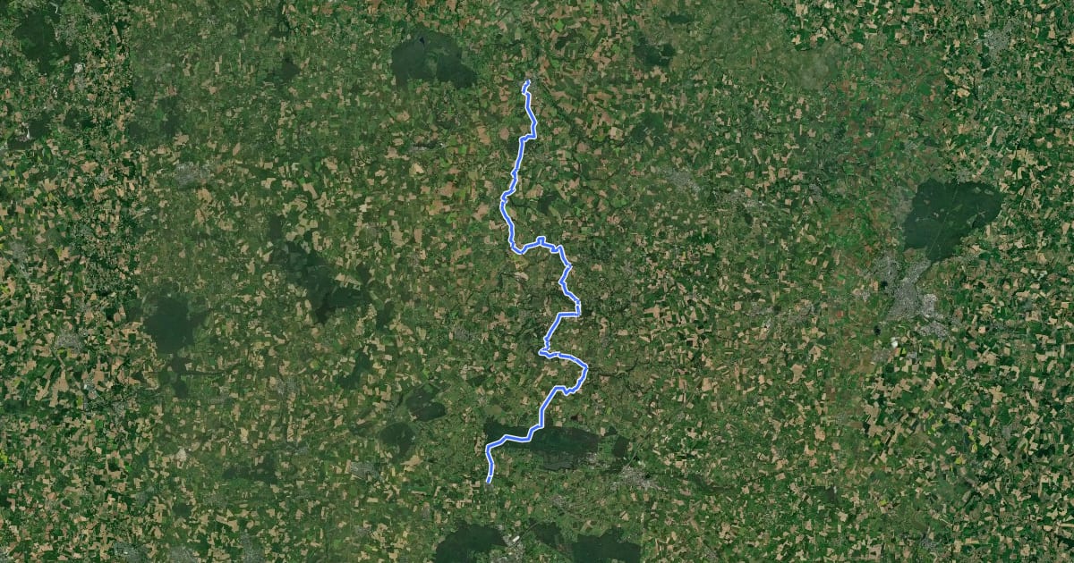 Маршрут Du Mont-Saint-Michel à La Grande Brière - partie 2 на спутниковом снимке