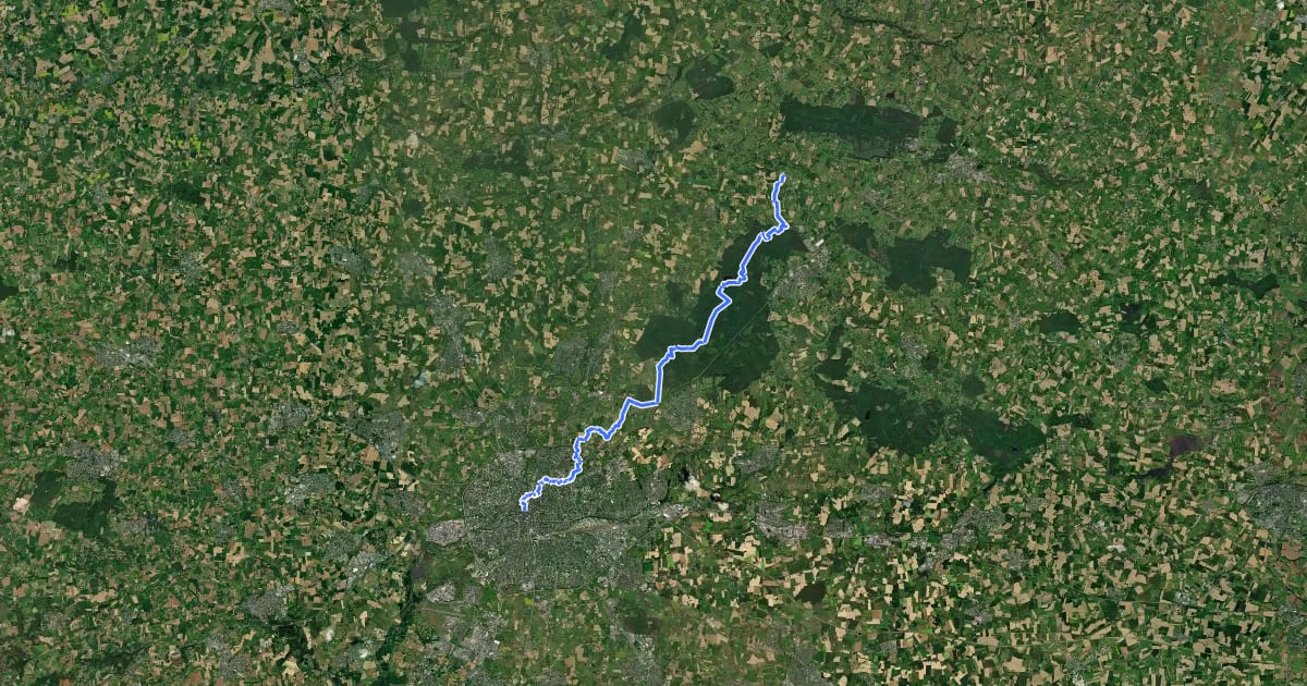 Маршрут Du Mont-Saint-Michel à La Grande Brière - partie 3 на спутниковом снимке