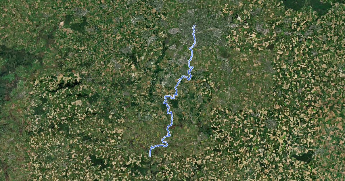 Маршрут Du Mont-Saint-Michel à La Grande Brière - partie 4 на спутниковом снимке