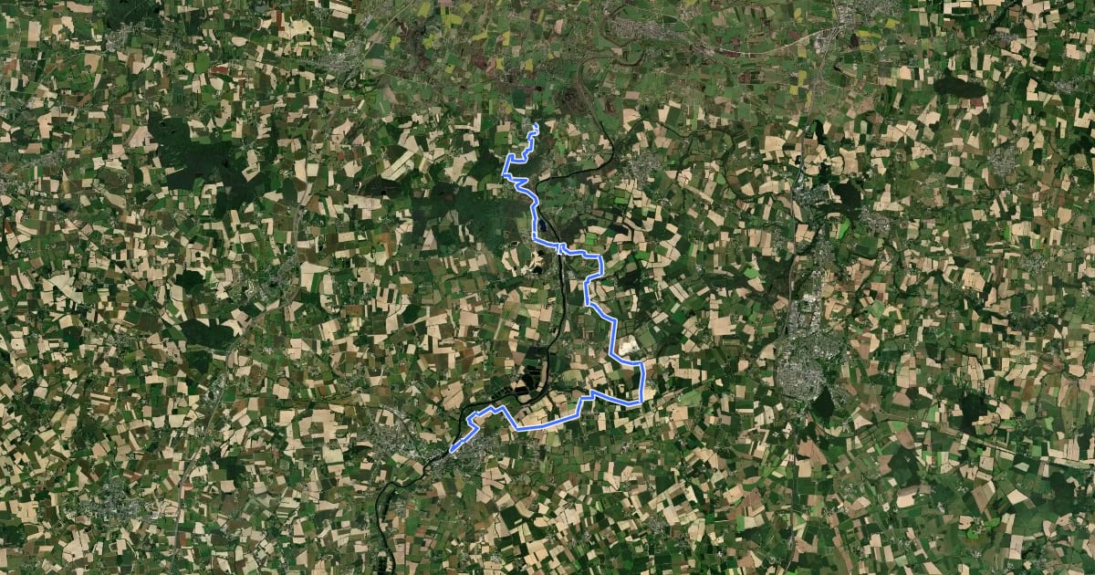 Маршрут Du Mont-Saint-Michel à La Grande Brière - partie 5 на спутниковом снимке