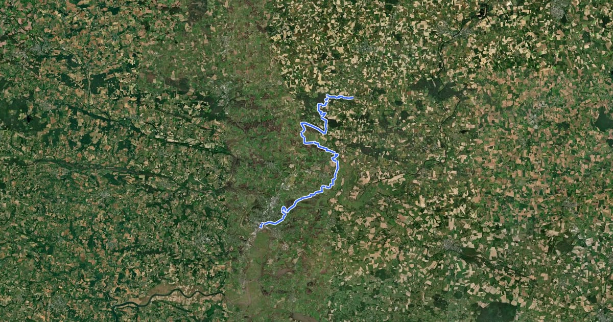 Маршрут Du Mont-Saint-Michel à La Grande Brière - partie 7 на спутниковом снимке