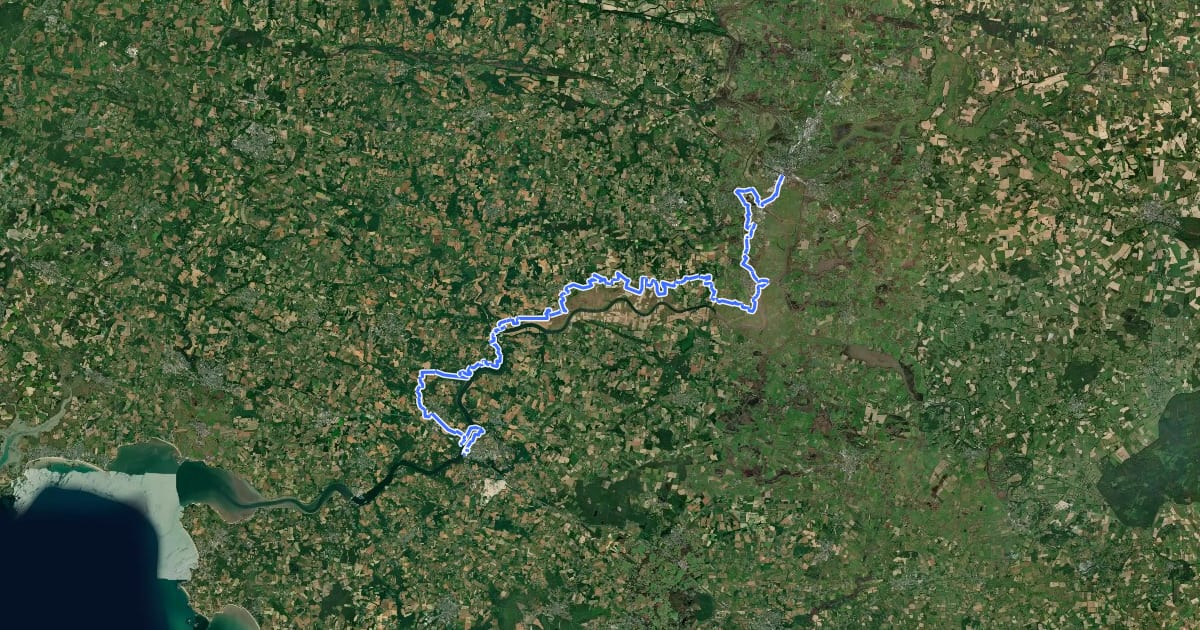 Маршрут Du Mont-Saint-Michel à La Grande Brière - partie 8 на спутниковом снимке
