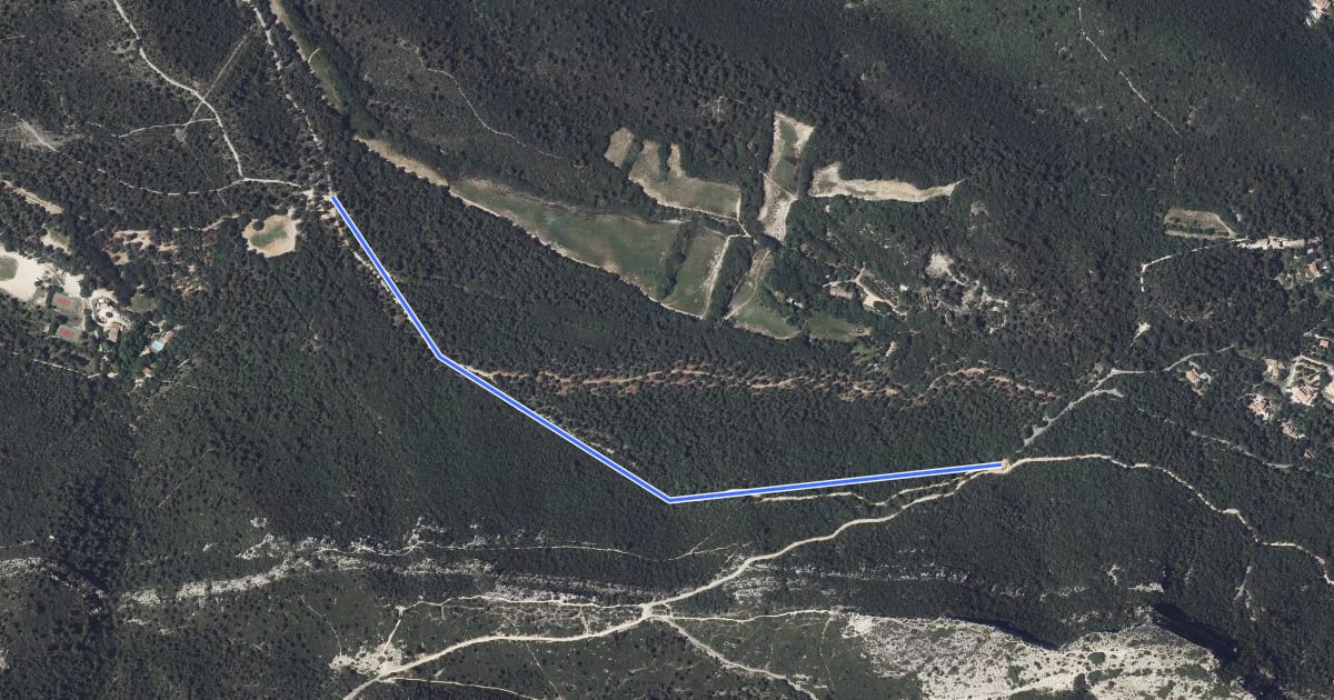 Маршрут Du Parking du col Sainte-Anne aux Marres на спутниковом снимке