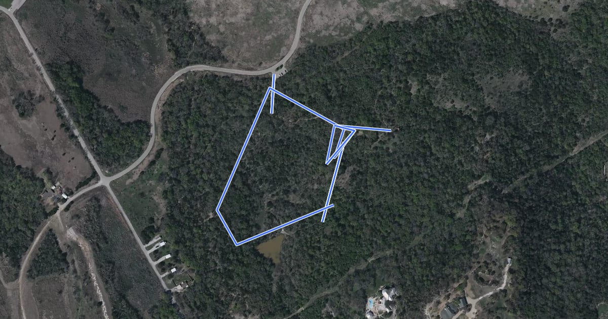 Маршрут Duck Pond Trail на спутниковом снимке