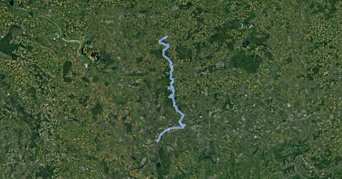 Маршрут Duisburg - Raesfeld X11 на спутниковом снимке