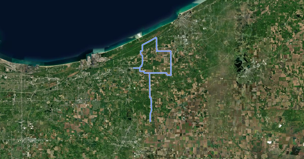 Маршрут Duneland Loop на спутниковом снимке