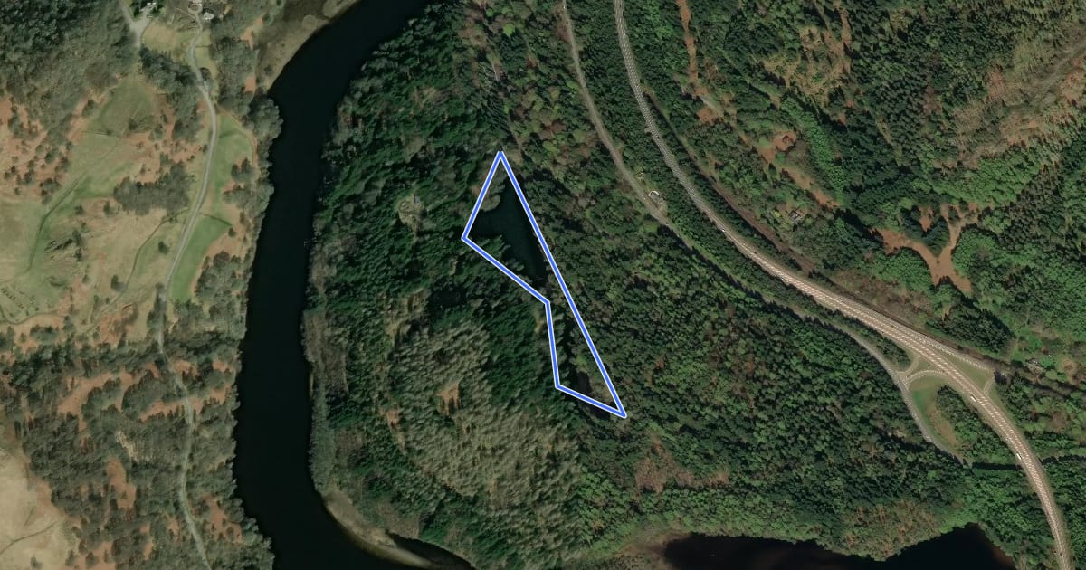 Маршрут Dunmore Trail на спутниковом снимке