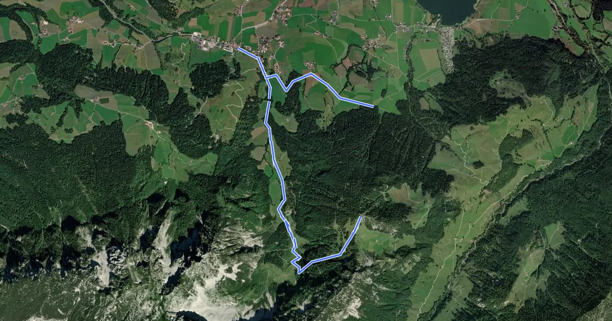Маршрут Durchholzen/Walchsee - Heuberg über Großpointeralm на спутниковом снимке