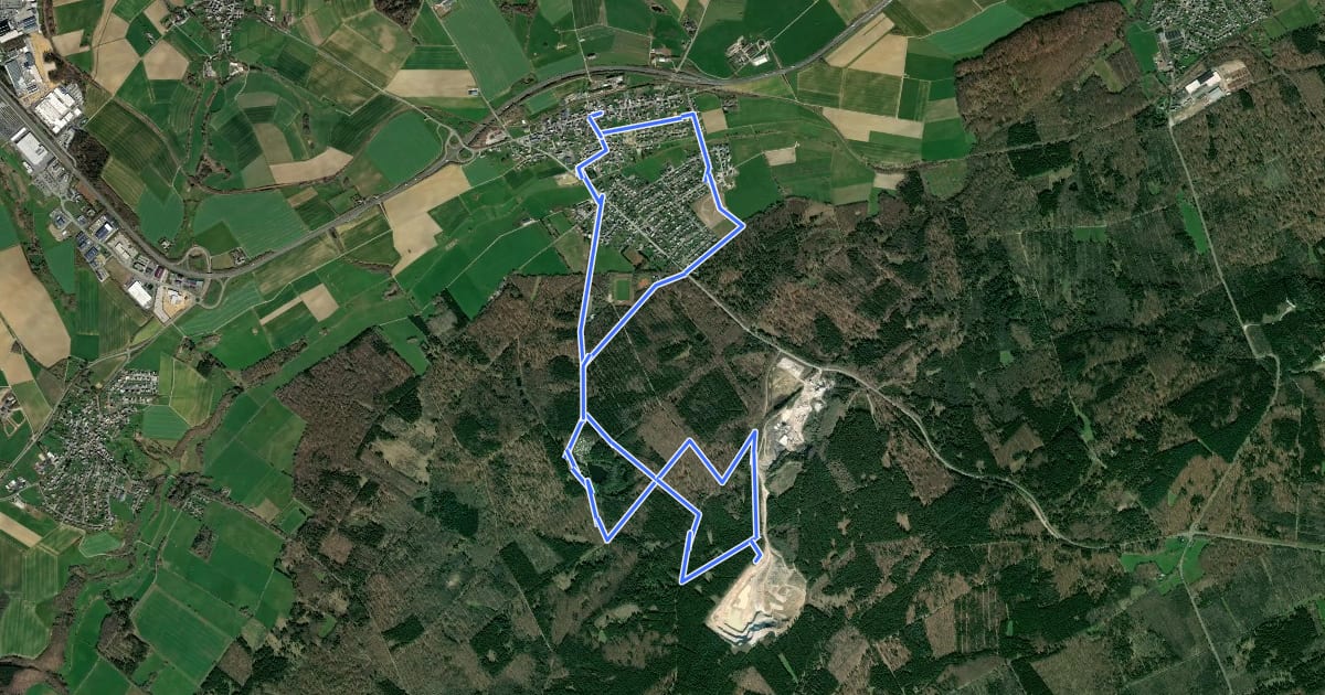 Маршрут DVV Geo-ErlebnisPfad Waldsee 10 на спутниковом снимке