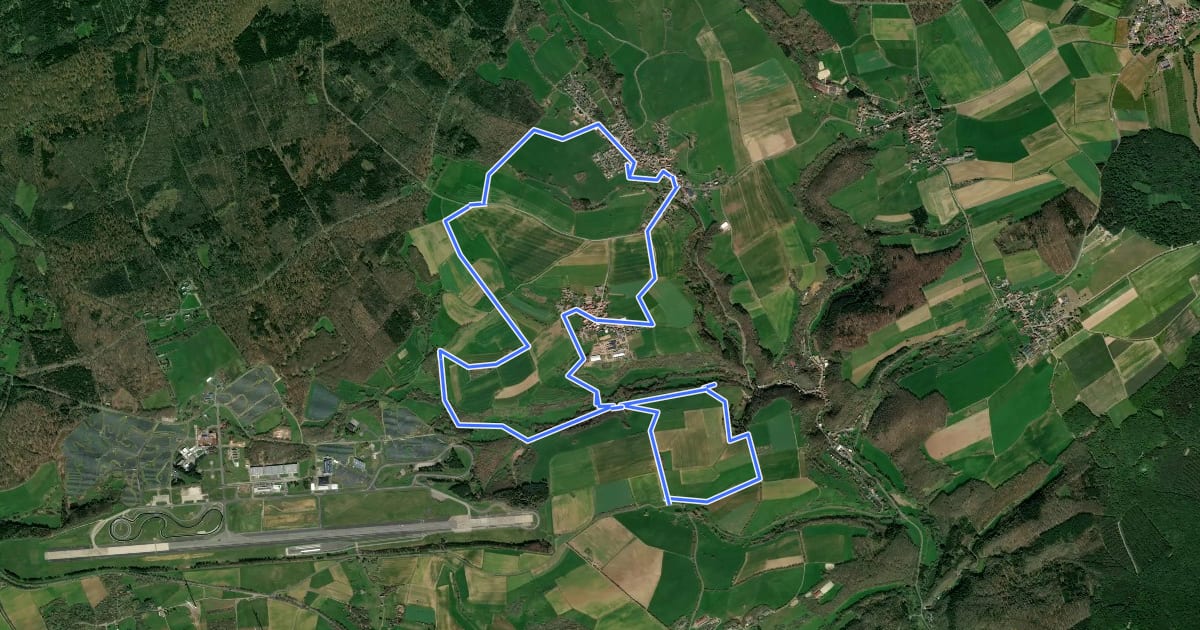 Маршрут DVV Soonwald Panoramarunde 11 на спутниковом снимке