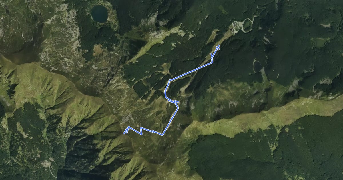 Маршрут E1 Toscana 03 Variante 3.3 на спутниковом снимке
