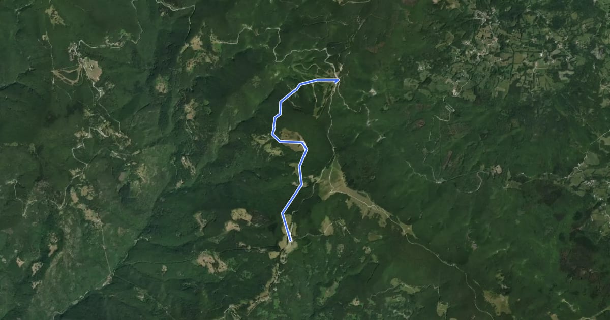 Маршрут E1 Toscana 06 Variante 6.1 на спутниковом снимке