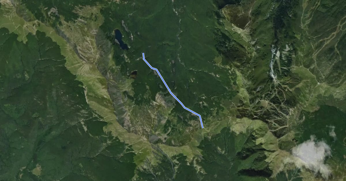 Маршрут E1 Toscana 08 Variante 8.1 на спутниковом снимке