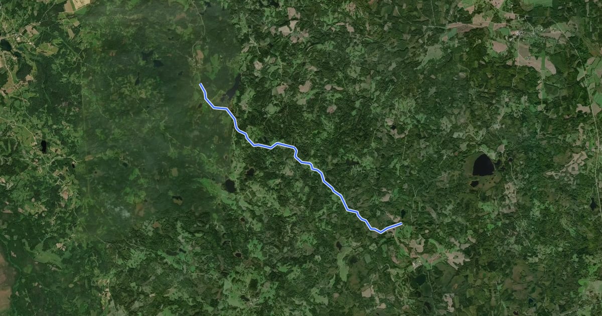 Маршрут E11 section 17: Haanja (Suur Munamägi)‒Tsiistre на спутниковом снимке