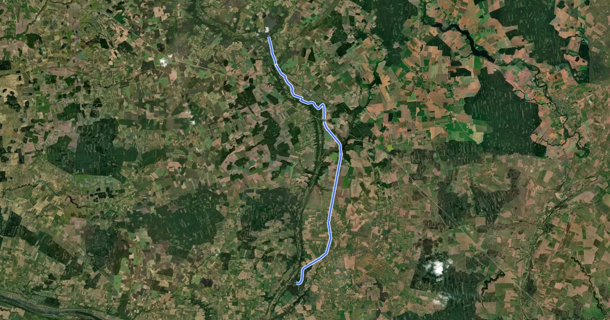 Маршрут E11 section 68: Padubysys – Ariogala – Kirkšnovė на спутниковом снимке