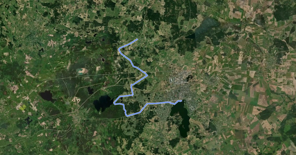 Маршрут E11 section 79: Telšiai – Buožėnai на спутниковом снимке